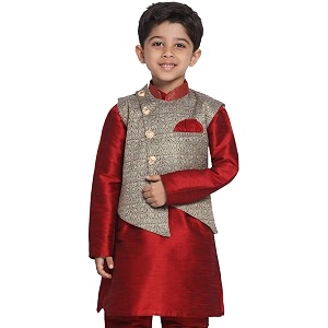 jbn creation boys39 lunar grey silk blend nehru jacket_jbnbj003gy_24