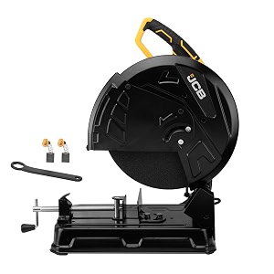 jcb professional 1434 cut off sawchop saw with cutting disc 2200w 3900 rpm  spanner carbon brush included  speed control keyless locking  cutting machine 14 inch  6 months warranty