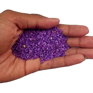 sugar size crystal sand for home garden and aquarium decor aquarium substrate - purple 3kg