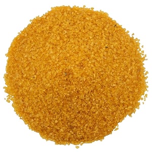 sugar size crystal sand for home garden and aquarium decor aquarium substrate - dark yellow 5kg