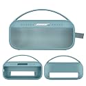 JCHPINE Silicone Cover Case for Bose SoundLink Flex Bluetooth Portable Speaker Protective Skin Sleeve for Bose SoundLink Flex Speaker Accessories (Only Silicone Case) (Stone Blue)