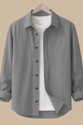 JCOSTA Men Solid Casual Grey Shirt