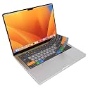 JCPal MacOS Shortcut Guide Keyboard Cover for MacBook Pro/Air/Neo