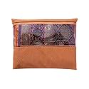JD FRESH® Pack of 1 Peice Saree Covers With Zip Saree Bags Storage Sari Cover Bags Cotton Saree Cover Saree Organizer For Wardrobe Saree Pouches For Storage Sari Bags (Size 14 x 17 Inch)