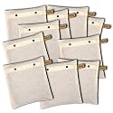JD Fresh 10 PCS Saree Storage Bags Wardrobe Organizer for Storage | Saree Bag for Clothes Storage | Cloth Storage Cover Set of 10 (16x14 inches)