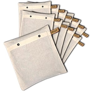 jd fresh 12 pcs saree storage bags wardrobe organizer for storage  saree bag for clothes storage  cloth storage cover set of 12 16x14 inches