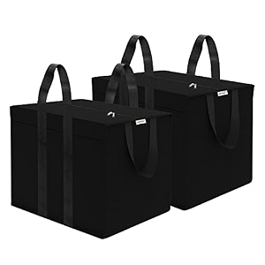 jd fresh 85 liters blanket organizer bagcloth organizer storage bagnylon foldable space saver bagunderbed storage bag for toysbooksbedding - pack of 2 black
