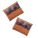 JD Fresh 2 pieces Saree covers for clothes with Zip, Sari Cover bags for saree storage, Saree Bags for wardrobe, Storage Organizer for Wardrobe, Pack of 2 peices, Size 14 x 17 Inch