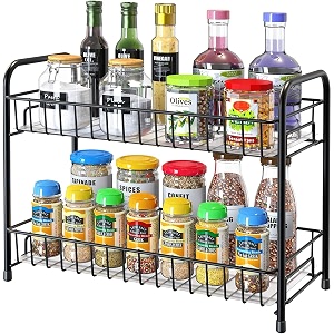 JD FRESH 2 Tier Metal Countertop Spice