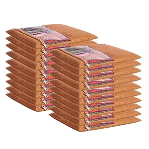jd fresh 20 pieces saree covers for clothes with zip sari cover bags for saree storage saree bags for wardrobe storage organizer for wardrobe pack of 20 peices size 12 x 14 inch