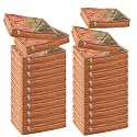 JD Fresh 20 pieces Saree covers for clothes with Zip, Sari Cover bags for saree storage, Saree Bags for wardrobe, Storage Organizer for Wardrobe, Pack of 20 peices, Size 13 x 16.5 x 3 Inch