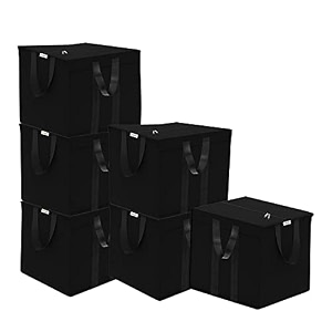 jd fresh 6 piece 85 liters nylon storage bags for clothes large packing bags for clothes storage large big bags for travelling home organizer items and storage bags for travel cloth bag- red amp black
