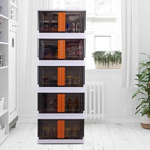 jd fresh 6 unit transparent plastic cupboard for storagewardrobe clothes organizer for bedroomkitchenplastic wardrobe cabinet for storagealmirah for clothes storage cabinet rack transparent