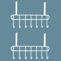 JD FRESH Door Hangers for Clothes Over The Door Hook Hanger for Clothes White pc 2 Door Hanger