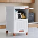 JD FRESH Plastic 2 Tier Foldable Organizer for Clothes/Modular Kitchen Storage Rack/Multipurpose Wardrobe for Cloth/Space Saving Closet for Bedroom/Stackable Cabinet/Almirah for Living Room (White)