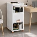 JD FRESH Plastic 3 Tier Foldable Organizer for Clothes/Modular Kitchen Storage Rack/Multipurpose Wardrobe for Cloth/Space Saving Closet for Bedroom/Stackable Cabinet/Almirah for Living Room (White)