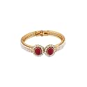 JDX Gold Plated Adjustable Gand Bracelet for