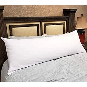 jdx premium hotel quality soft polyester blend fiber pillow body pillowsleeping pillow neck pillowfiber pillow white -set of 1 size 20x54 inches b09wlhn5ck