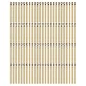 Jeanoko Spring Test Probe Sleeve, Brass Testing Pin Sleeves Set R125-4S Good Electric Conductivity Large Area for P125 Series Brass Testing Pin Spring Probe Set
