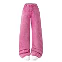 Jeans for Girls Baggy Wide Leg High Waisted Y2K Denim Pants 7-14Y
