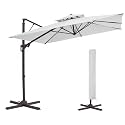 JEAREY 10x10 ft 2-Tier Cantilever Patio Umbrella, Outdoor Offset Umbrella