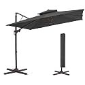 JEAREY 11x11 ft 2-Tier Cantilever Patio Umbrella, Outdoor Offset Umbrella