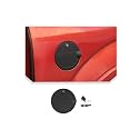 JeCar Gas Door Cover with Lock for Ford F150 2015-2020 - Matte Black Fuel Tank Door Cover Exterior Accessories