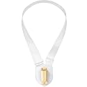 Jecery 1 Set Single Strap Flag Carrier Harness for Parade,White, Gold