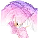 Jecery 2 Pack Praise Dance Worship Flags