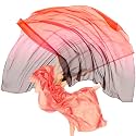 Jecery 2 Set Praise Dance Flags Orange-red-purple