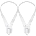 Jecery 2 Set Single Strap Flag Carrier Harness for Parade,White