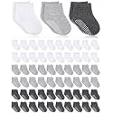 Jecery 60 Pairs Newborn Baby Socks Bulk, Infant Anklets Unisex Cotton