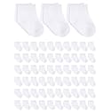 Jecery 60 Pairs Newborn Baby Socks Bulk, Infant Anklets Unisex Cotton