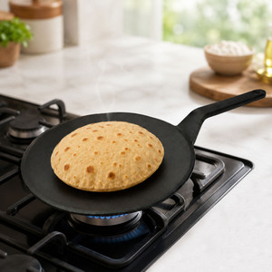 JECO COOKWARE Cast Iron Roti Tawa Pre-Seasoned