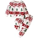 Jecson Toddler Girl Clothes Baby Girl Fleece Hoodie Outfits Thick Thermal Winter Leggings 2Pcs Clothing Sets 6M-4T