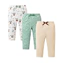 Jecson Toddler Girl Leggings Baby Pants 3 Pack Stretchy Floral Clothes 1-4Y