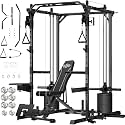JEEKEE Power Cage with 180LB Weight Stack