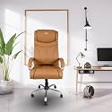 Legacy High Back Office Chair | Ergonomic Design with Adjustable Armrests &amp; Lumbar Support | Premium Executive Finish | Ultra Comfort for Home &amp; Office Use (Golden Sand)