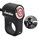Jeemiter 7/8 inch (22mm) Motorcycle Handlebar Switch 12V 10A, CNC Aluminum Alloy ON/Off Power Switch with LED Indicator Light for Fog Light, Headlight, Accessories