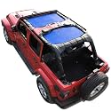 Jeep Wrangler Sun Shade Top for JL 4 Door (2018-2023) Mesh Sunshade Roof