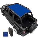 Jeep Wrangler Sun Shade Top for JL 4 Door (2018-2023) Mesh Sunshade Roof