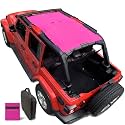 Jeep Wrangler Sun Shade Top for JL 4 Door (2018-2023) Mesh Sunshade Roof
