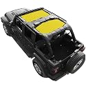 Jeep Wrangler Sun Shade Top for JL 4 Door (2018-2023) Mesh Sunshade Roof