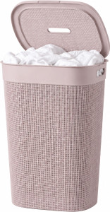 jefa 55 l peach laundry basket