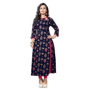 Womens Rayon Regular Kurti DCVF 128 XS