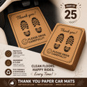 JEKO Paper Disposable Paper Mat For  Universal For Car