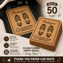 JEKO Paper Disposable Paper Mat For  Universal For Car