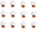 JELECTRICALS Deluxe Angle Batten bulb holder - Pack of 12 Polypropylene Light Socket (Pack of 12)