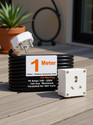 JELECTRICALS Power Plug 16Amp Single Socket 1500 Watt 1 Meter- 1 Socket Extension Boards (White, 1 m)
