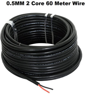 jelectricals pvc 05 sqmm black 60 m wire black